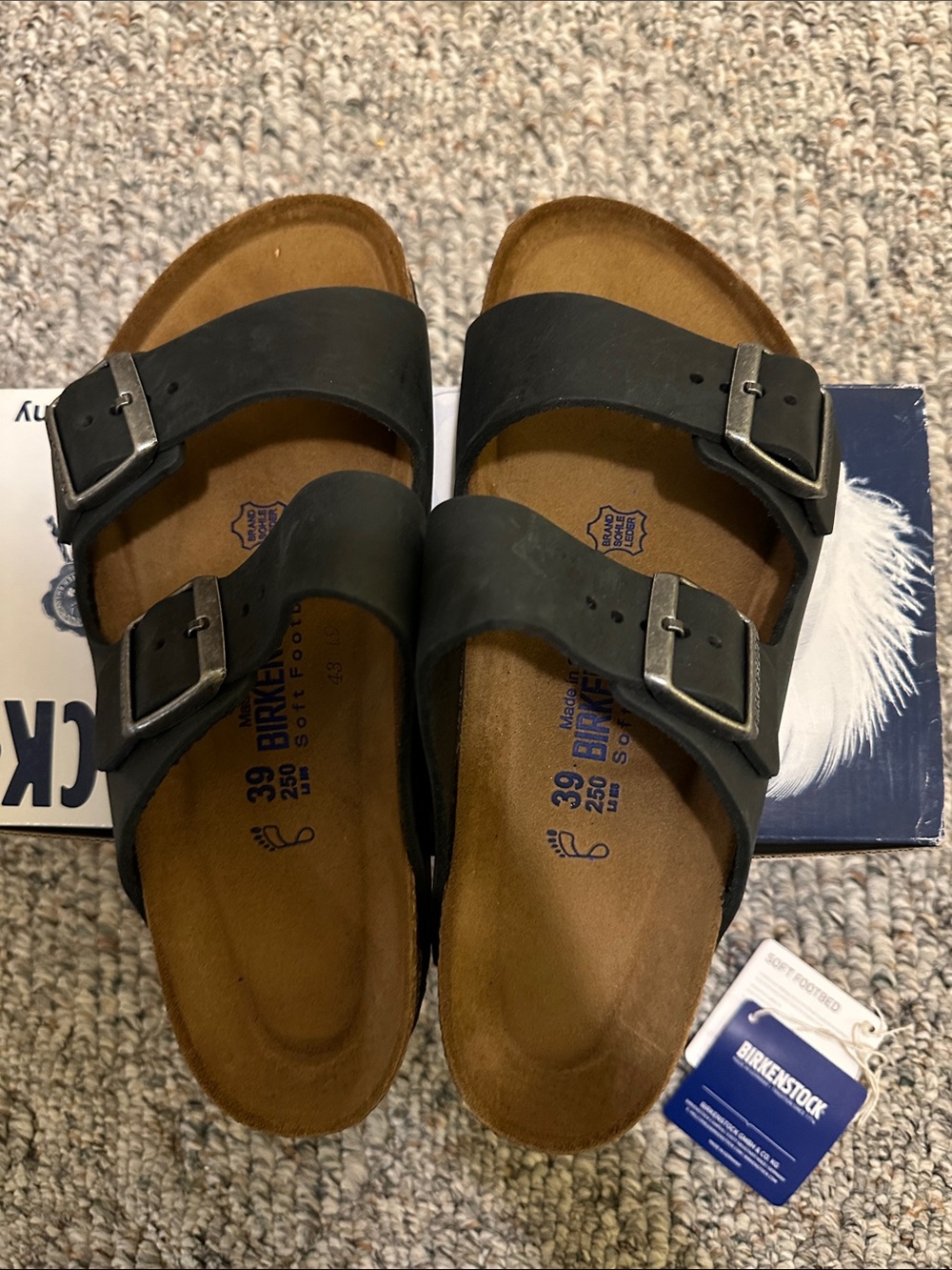 Birkenstock Arizona Soft Footbed Sandals in Size 39
